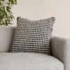 Ren Large Pillow – Black Weave